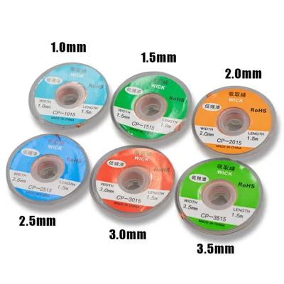 Fast Repair Soldering Powerful Cleaning Weld Removing Copper Desoldering Braid Wire Suitable for Various PCB Circuit Boards