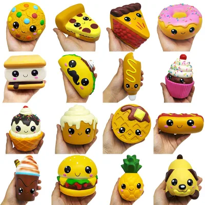 Simulation Pizza Fresh-Scented Polyurethane Soft Slow-Rebound Squishy Texture Decorative Cake Pretend Play Stress-Relief Toy