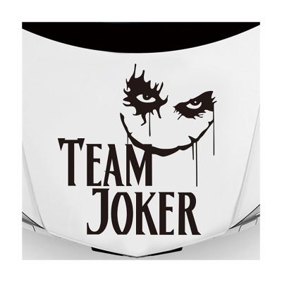 Joker Car Hood Body Side Decal Waterproof Vinyl Decal Rear Window Body Car Sticker Rear Window Body Car Sticker