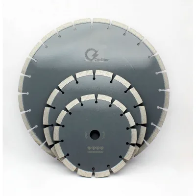 14inch Laser Weld Arix Segment Diamond Hand Held Cutting Blade Ti-coated CHINSHINE