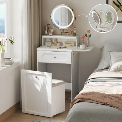 Oem Wholesale modern Interior decoration wardrobe design with dressing table With Wholesale low price china dressing table