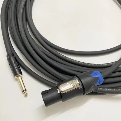 Speakon male snap-lock 6.35mm male 1/4 "male speaker cable audio amplifier connection cable