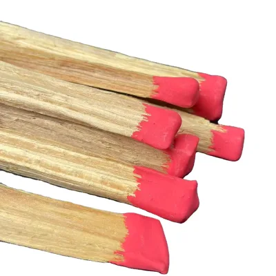 100% Natural Safe Pine Fat Wood Matches 7.87 Inch Multiple Colors Custom Printed Logo for Charcoal Grills Campfires Stove Fire