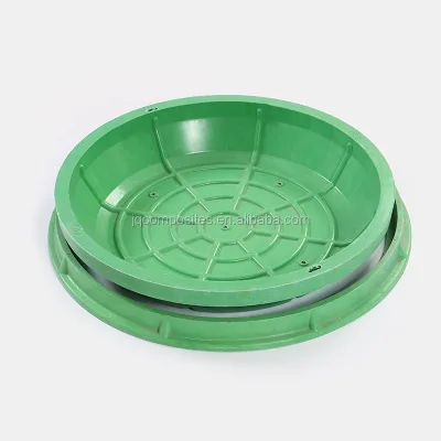 Green Resin Compound FRP SMC Sunken Lawn Manhole Cover