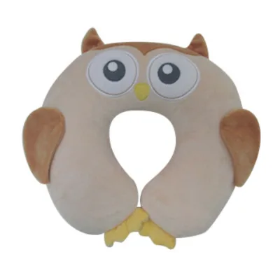 Traveling plush U-shaped neck pillow