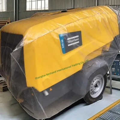 For Cummins Diesel Engine Oil-less Low Noise Stationary Screw Air Compressor 7 Bar XAS88 Air Cooled New