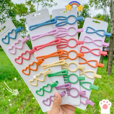 Korean Style Simple Candy Colored Bow Duck Hairpins 6/8cm Women's Metal Hair Clips Summer Sweet Style Wholesale