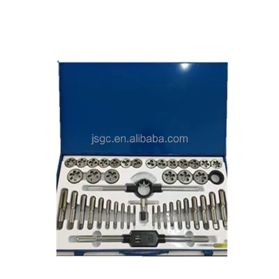 12 / 16 / 45 Pieces Metric Alloy Steel Sae Tap and Die Set for Handle Tools