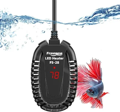 FREESEA New 1000W Aquarium Heater Fish Tank Quartz Glass Ring Heater With Digital Display
