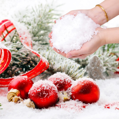 1kg Scatter Snow Artificial Snow for Christmas Village Snow Decoration for Winter Displays