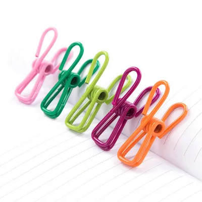 Rustproof Windproof Non-Slip Colorful Clothespins Plastic Coated Wire Hanger Accessories Multipurpose Clothes Pins Clips Pegs