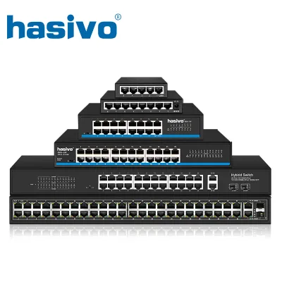 5 8 16 24 48 Port Ethernet VLAN 10/100M Network Switch Fo Housing Network Monitoring Desktop Ethernet Switch