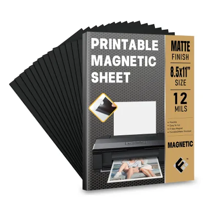 Hot Selling Fy White Paper With Adhesive 0.5Mm Sticker 8.5 X 11 3 Mil Sheets Photo Sublimation Magnetic Magnet Sheet