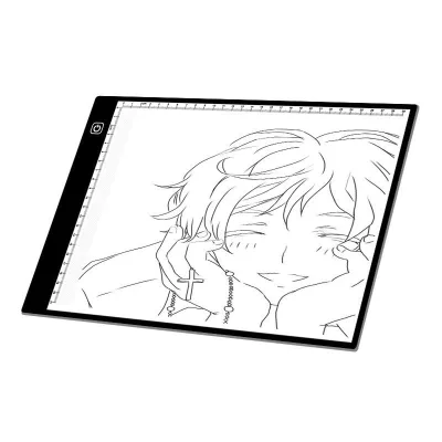 A4 Drawing Tablet LED Light Box Pad Electronic USB Tracing Art Copy Board Writing Diamond Painting Tablet With Scale