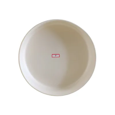 Restaurant tableware, custom-made salad plate, matte white circular flat ceramic plate