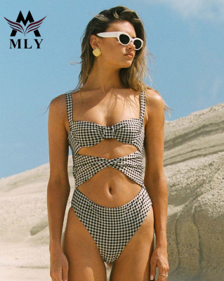 MLY New Bikini Summer Beach Swimwear Korea Idol Ins Style Cross Belt Swimsuit Hollow Out Sexy Swimsuits Ladies Split Bikini