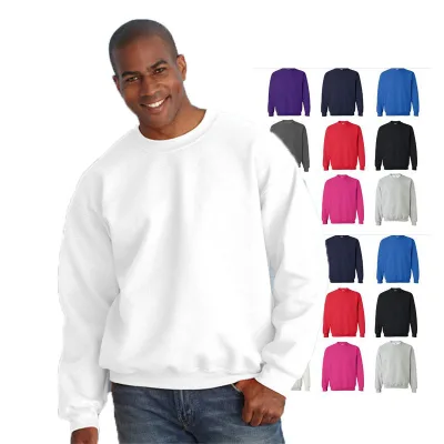 Custom Crewneck Sweatshirt Plain Solid Color Block Pullover Crewneck Hoodie Sweatshirt Wholesale