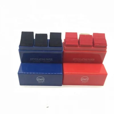Dental Straight Type Blue or Red Articulating Paper 55*18mm 300 Sheets / Occluding Paper