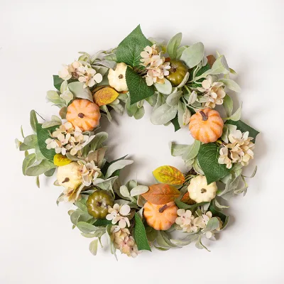 2025 Factory Wholesale Handcrafted Artificial Flower Indoor Christmas Wreath Halloween Chinese New Year Graduation Garland