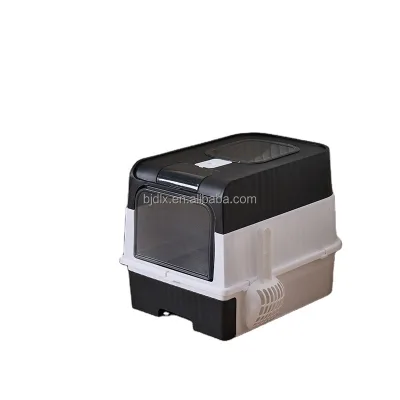 Best Brand Large Fully Enclosed Cat Litter Box with Odor Control Filter Premium Accessory for Cats