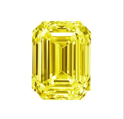 GP Lab Created Diamonds Vivid Yellow Emerald Cut 1ct HPHT CVD IGI Certificate Lab Grown Diamonds Wholesale