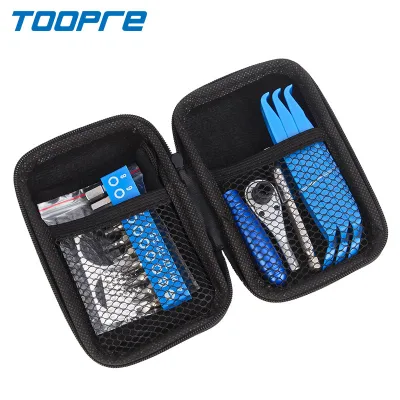 TOOPRE Bicycle Ratchet Wrench Set Mini Portable Multi-functional Small Repair Tool Kit Tire Repair Tool Ratchet Wrench Set
