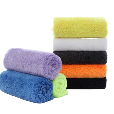 Super Absorbent 16x16 Inch Microfiber Towels Quick-Dry 500 GSM Cloth Plush Edgeless Design for Car Drying Wash Detailing Buffing