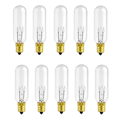 Clear Glass Dimmable T6 Tubalar Incandescent Light Bulb 15W 120V E12 Incandescent Lamp , INC-T6