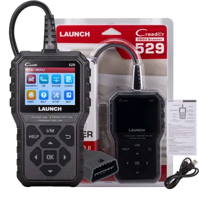 LAUNCH CR529 OBD2 Scanner Diagnostic Tool/ Full OBD2 Scanner Backup/ Clear Codes/ One Click I/M for DIYers with Cars After 1996