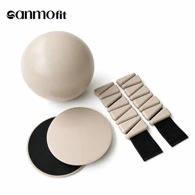 Custom Yoga Ball Gliding Discs Weighted Bangles Set Core Sliders Stability Ball for Home Workout Fat Burning Sculpting Kit