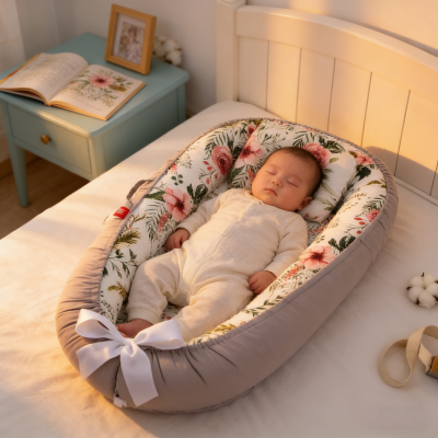 Custom Made Washable Portable Cotton New Born Safety Baby Crib Baby Sleeping Nest Cribs for Babies