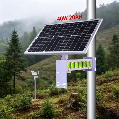 Solar Power Supply for Eufy Security Camera 5V 12V DC Output Off-Grid Solar Energy Kit with High Capacity Lithium Battery Pack
