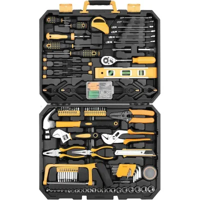Professional Auto Repair Tool Set 168-Piece Chrome Vanadium Steel Combination Set with Hard Case 1 Year Warranty