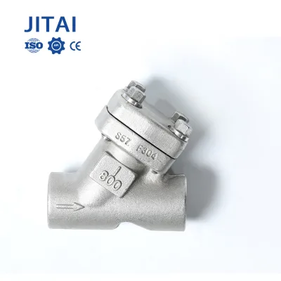 Factory Custom Angle Manual High Temperature GB ASME DN15-DN50 SS304/316 A105 Y-Type Filter Chemical Industry JITAI Brand 1 Year