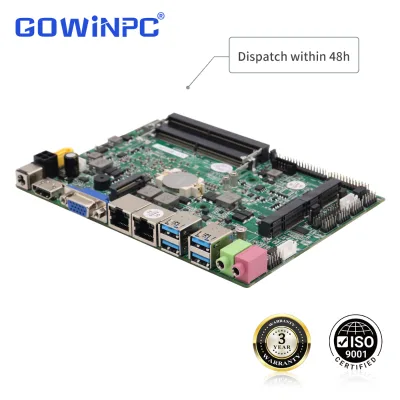 CE Certified Industrial Mini PC Intel i5-6200U i7-7500U i7-8550U Dual DDR4 Max 64GB 6*RS232 For Industrial IoT Solution