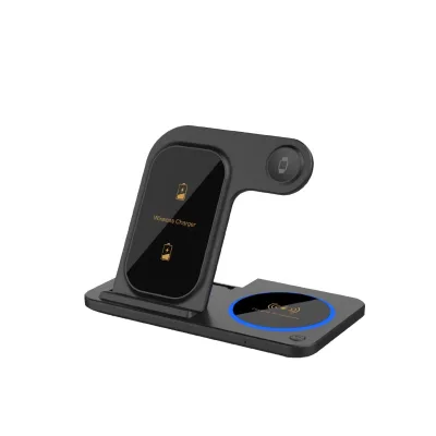 3 in 1 Wireless Charging Stand with Visible Charging Zones