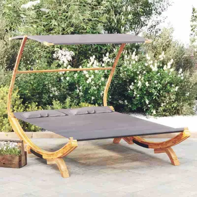 Porch Patio Swing Garden Single Wooden Stand Outdoor Courtyard Balcony Hanging Chair Lazy Rocker Sunbed