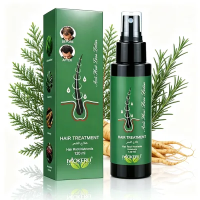 MOKERU Herbel Oil Spray 120ml for Damaged Hair Repair & Nutrition Hair Roots Treatment All Hair Types-Unisex Adult Hair Care