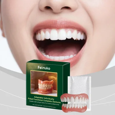 Feimuko Denture Modification Set Denture Decoration Enhances Smile Aesthetics Comfortable Material Individually Fitted