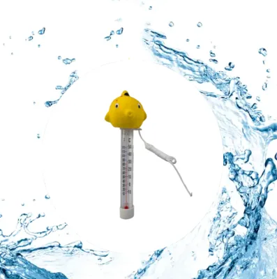 Swimming Pool Cleaning Accessories Cartoon Floating Thermometer Goldfish Plastic Pool Thermometers