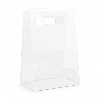 Transparent PC Flower Box Hard Plastic Floral Gift Packaging Box for Rose Bouquet Display