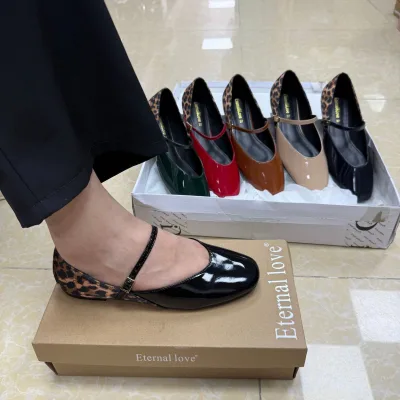 Women, French Style,One-button Closure, Ladies Mary Jane Shoes.for Lady