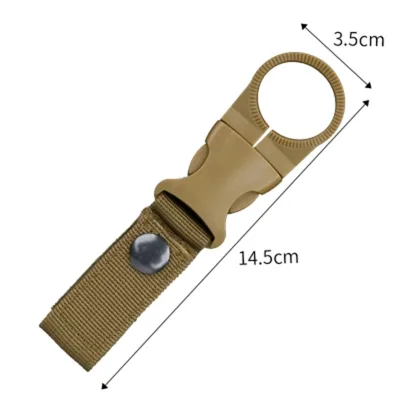 Yiwu Suppliers Mountaineering Climbing Portable Clip Belt Multi-functional Carabiner Buckle Mineral Water Bottle Hook