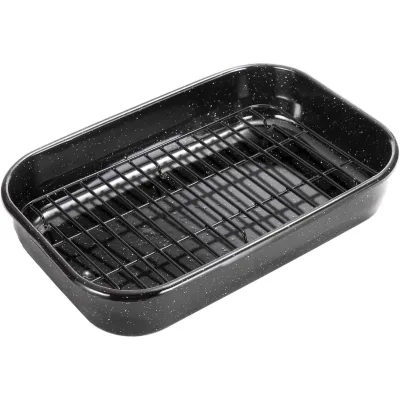 Roasting Pan with Rack Rectangular Roasting Pan Large Oven Roaster Tray for Baking Turkey