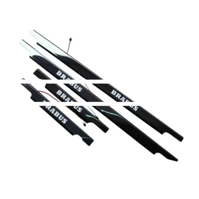 LED Illuminated Door Sills Kick Plates Chrome W463 BRA-BUS for Mercedes-Benz G-Class W463 Door Sill