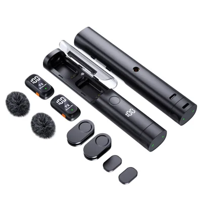 QY99 Wireless Dynamic Multi-Mode Lavalier Handheld Desktop Clip-on Microphone and Noise Reduction