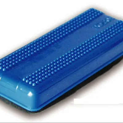 Wholesale School and Office Plastic Handled Sponge + Nylon Cloth Whiteboard Eraser OEM Customized