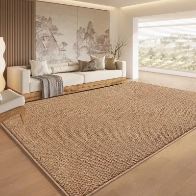 Living Room Big Modern Faux Sisal Machine Made Anti Scratch Pet Friendly Non Slip Washable Thick for Bedroom Home Office Hallway