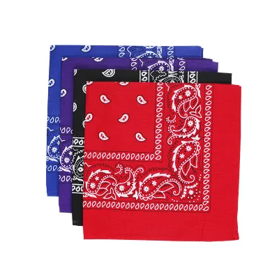 Custom Printed Bandanas Polyester Bandana Paisley Bandana Durable Fabric Soft Fashion Scarf for Casual Wear All Seasons