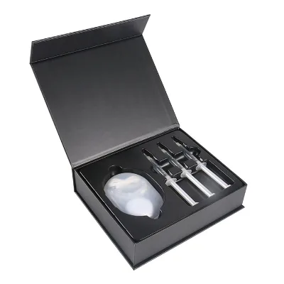 Private Logo Home Teeth Whitening Charging Kit with LED Light & Whitening GEL, Helps Remove Surface Stains From Coffee, Food